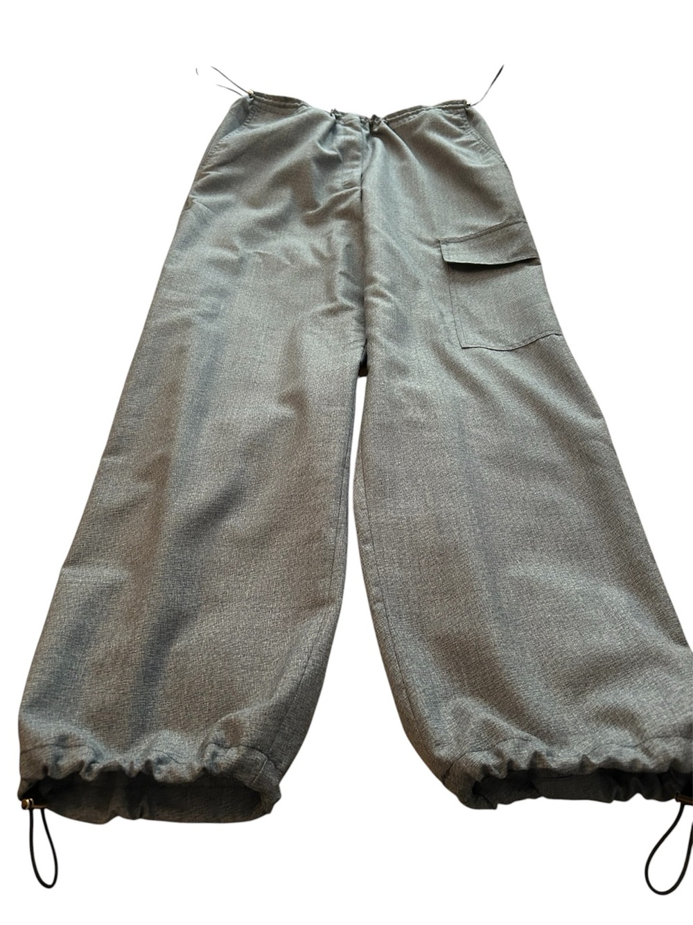 we-ar4 Women's Wide-Leg Cargo Jogger Pants in Gray